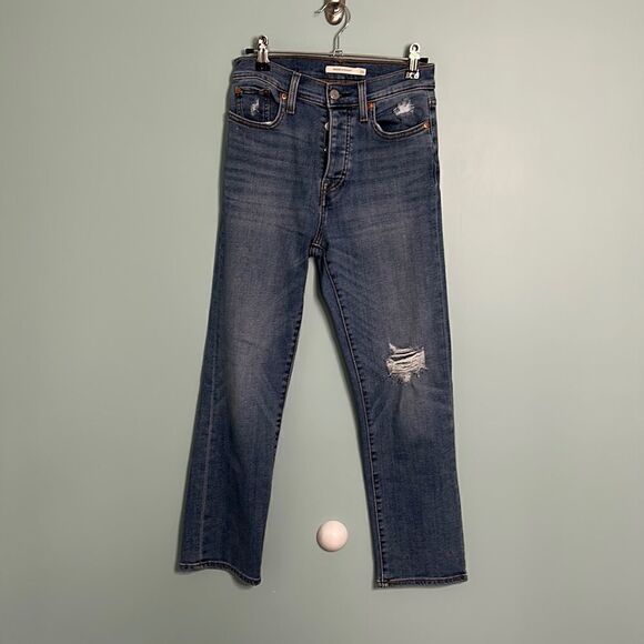 Levi’s Wedgie Straight Stretchy Jeans - Picture 1 of 11